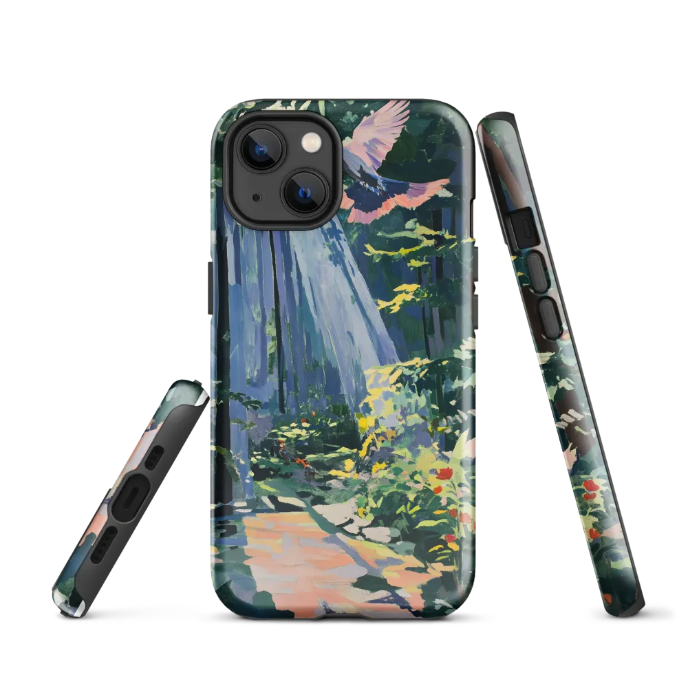 Flight of Light: A Serene Forest | Phone Case |  13 | Tough Case | Glossy