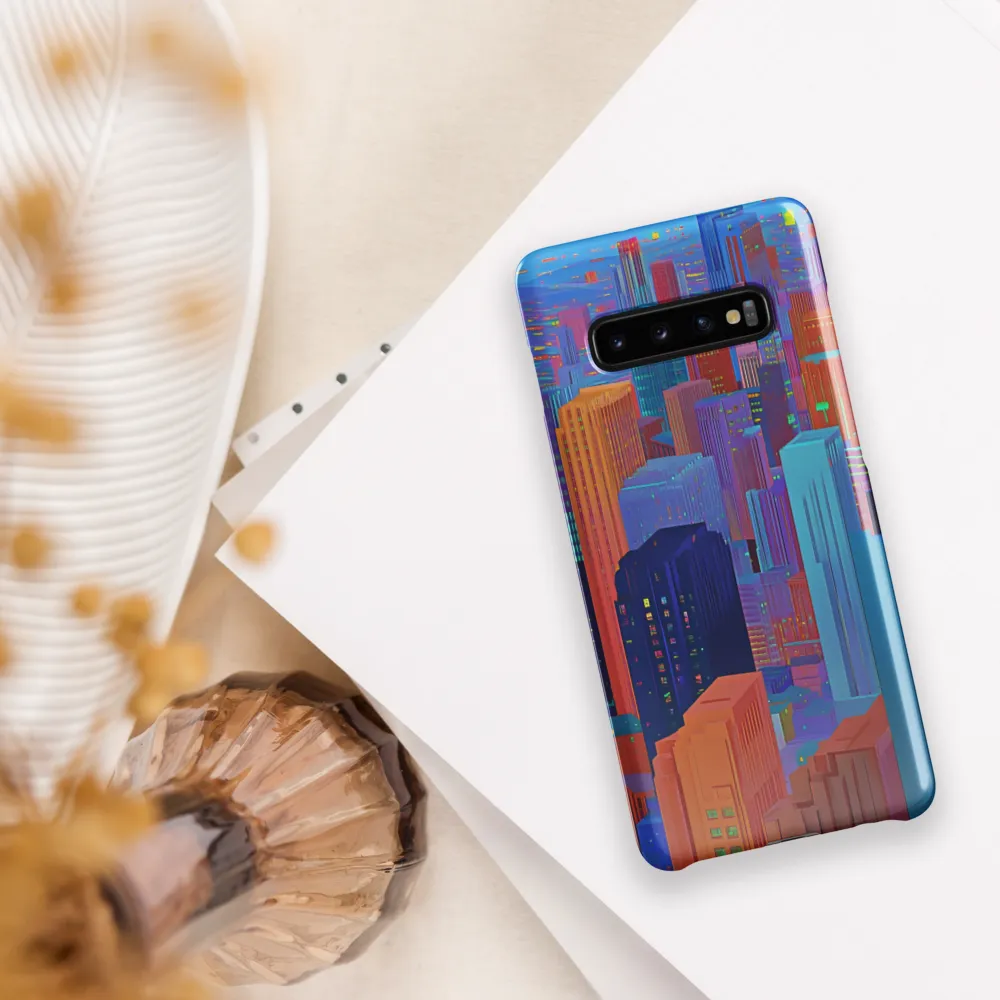 Vibrant Metropolis in Twilight | Phone Case |  S10 Plus | Snap Case | Glossy