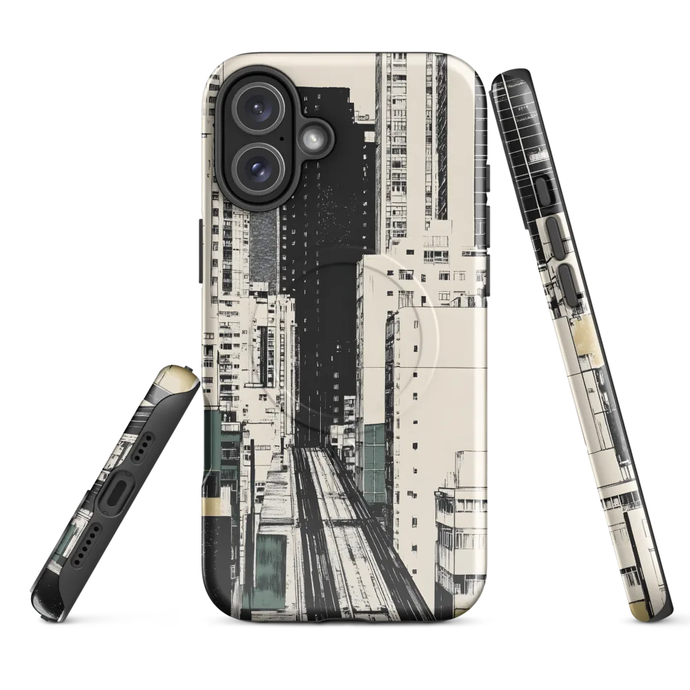 Urban Symphony: A Contemporary Cityscape | Phone Case |  16 Plus | MagSafe® Tough Case | Glossy