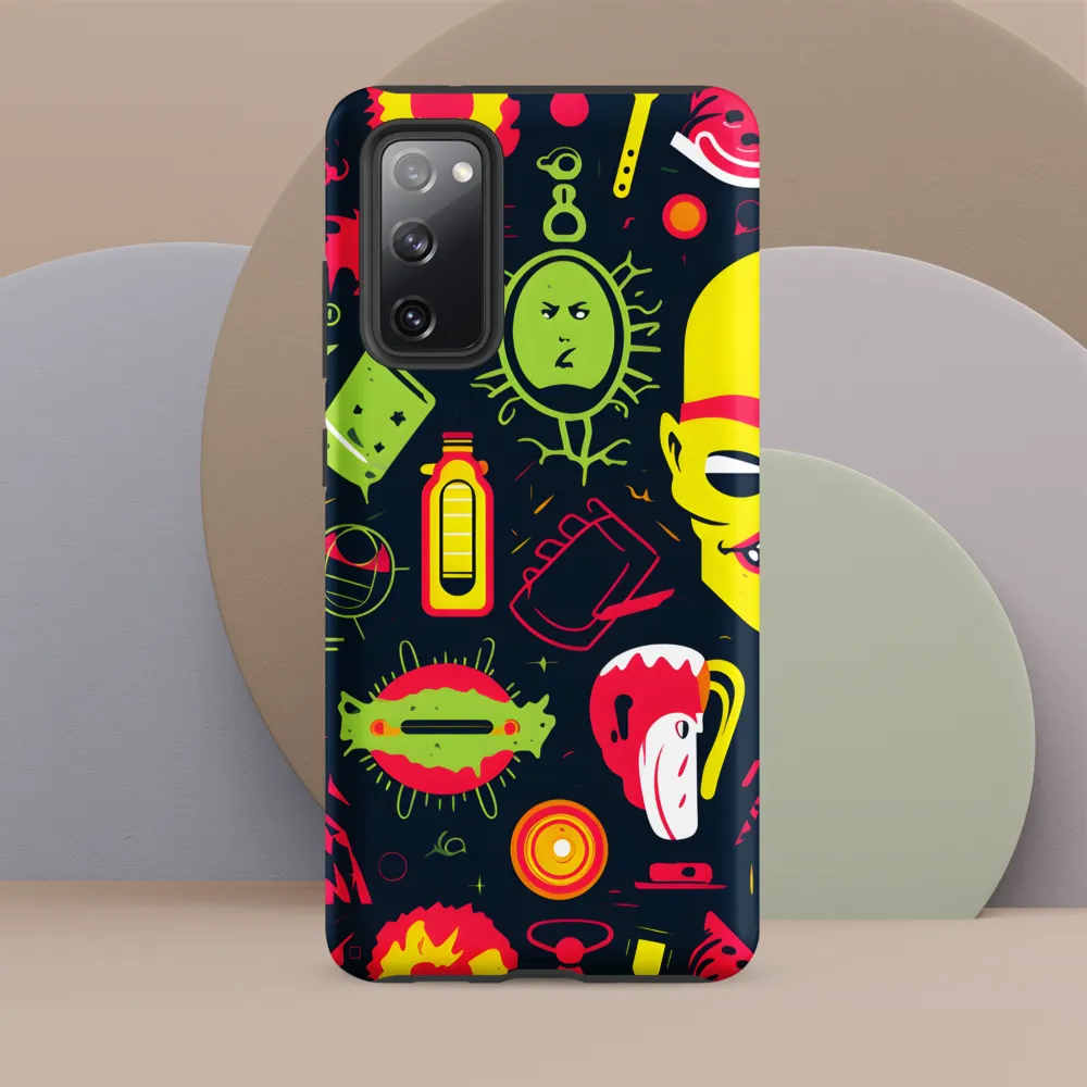 Neon Revelry: A Quirky Exploration of Modern Pop Art