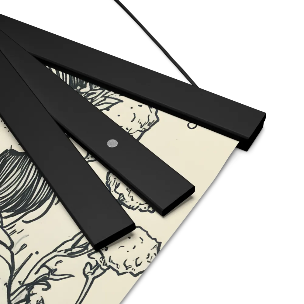 A Young Guardian of Nature | Poster With Black Wood Hanger | 12″×12″