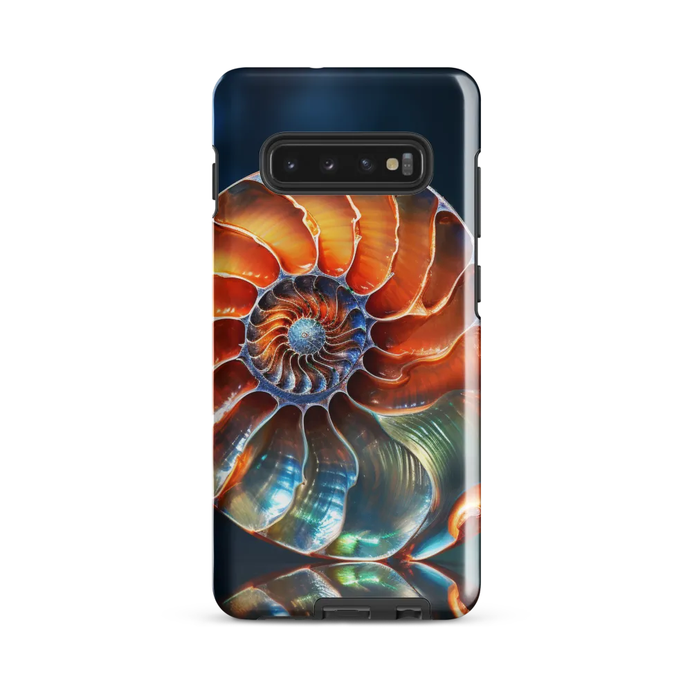 Elegance of the Nautilus Shell | Phone Case |  S10 Plus | Tough Case | Glossy