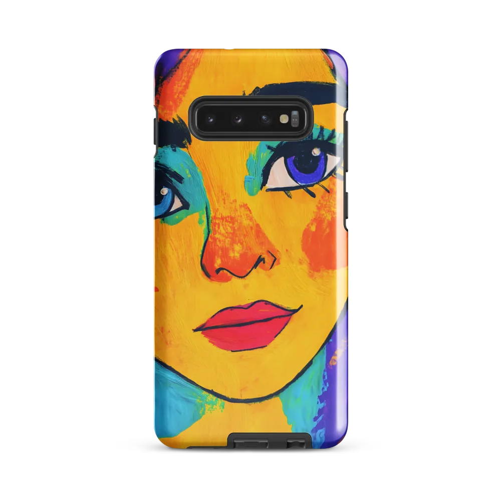 Vibrant Portrait: A Pop Art Exploration | Phone Case |  S10 Plus | Tough Case | Glossy