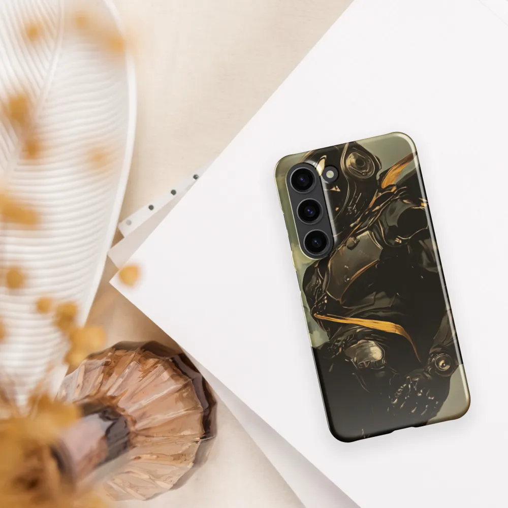 Ethereal Explorer: The Enigmatic Astronaut | Phone Case |  S23 | Snap Case | Glossy
