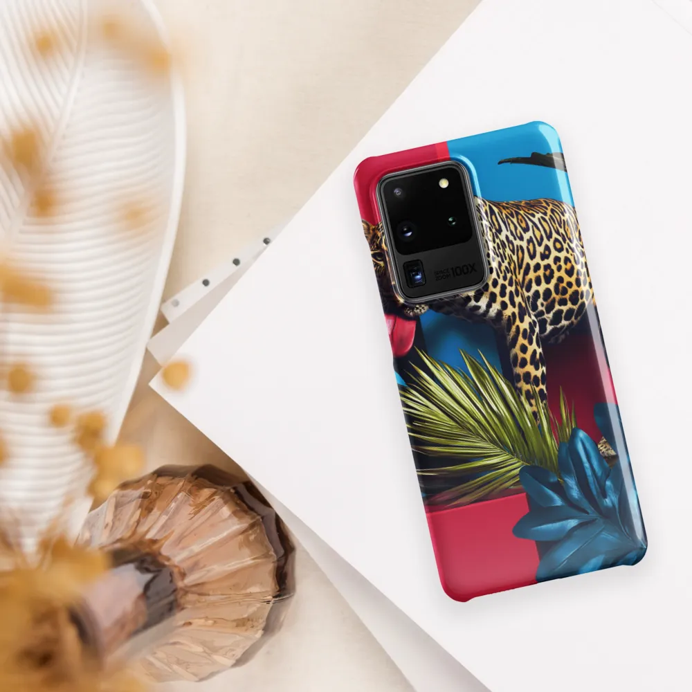 Playful Leopard in Vibrant Paradise