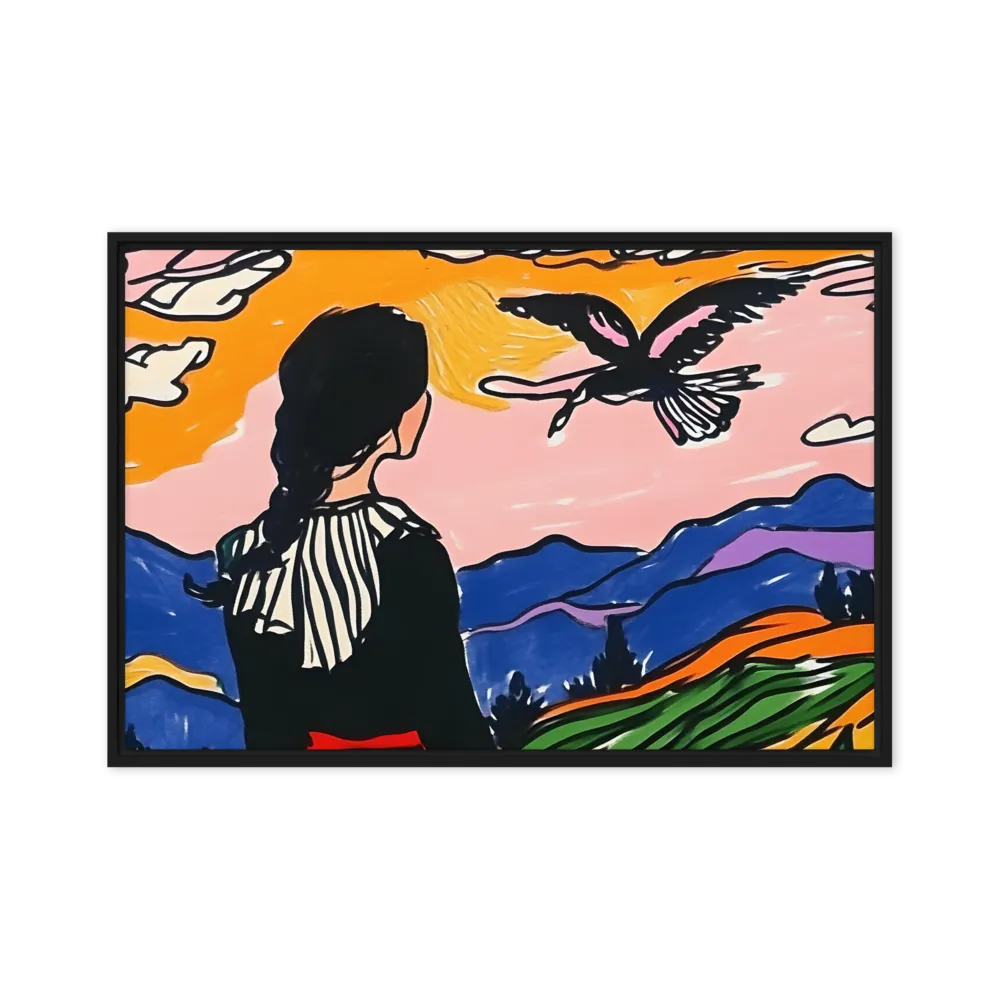 A Journey into Freedom | Canvas with Black Frame | 24″×36″
