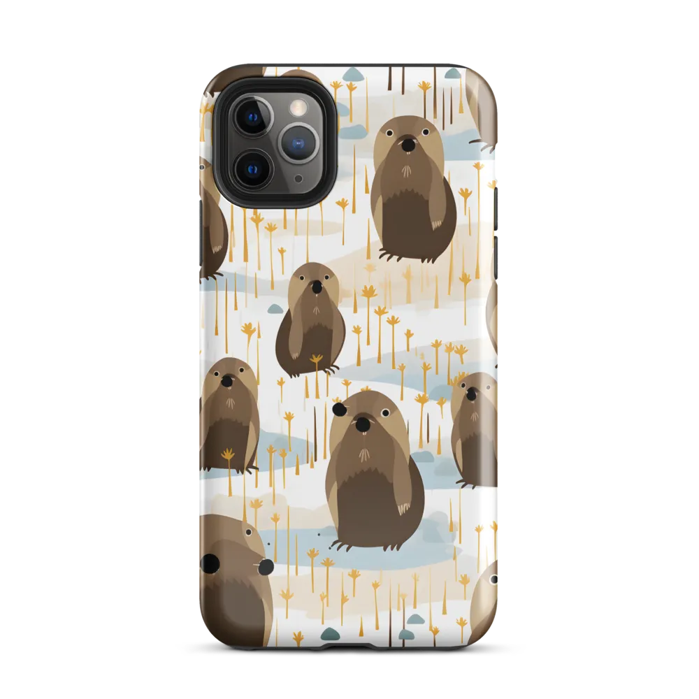 Whimsical Waters: A Celebration of Otters and Seals | Phone Case |  11 Pro Max | Tough Case | Glossy