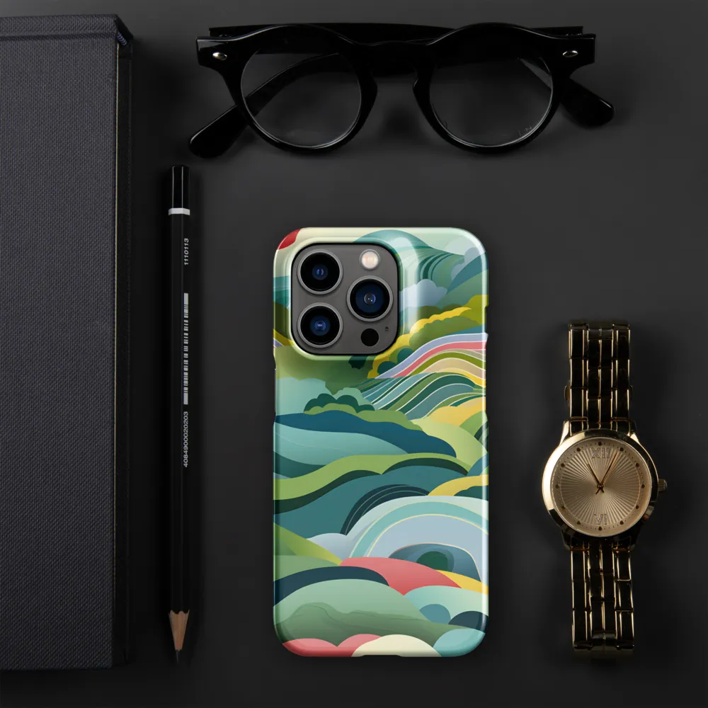 Waves of Serenity | Phone Case |  14 Pro | Snap Case | Glossy
