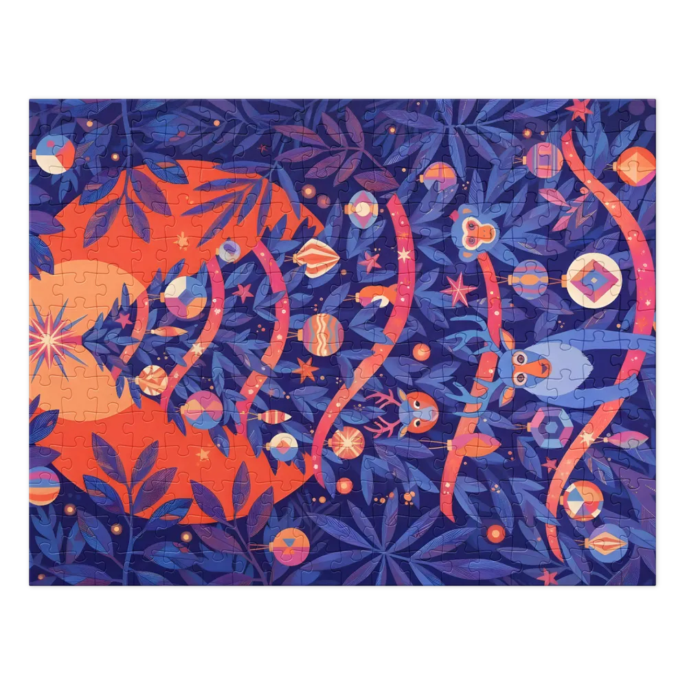 Enchanted Forest Christmas 
 Jigsaw Puzzle in Tin Box