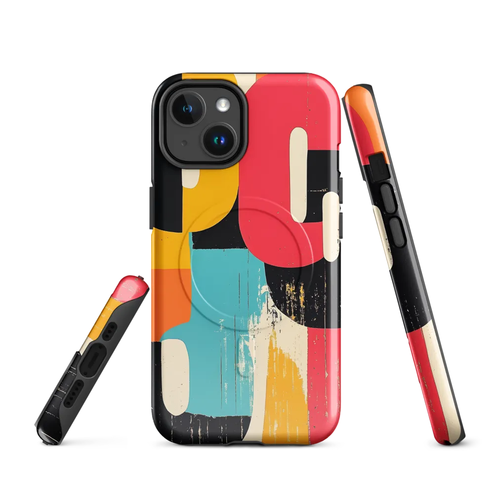 Colorful Curves: Numbers in Harmony | Phone Case |  14 | MagSafe® Tough Case | Glossy