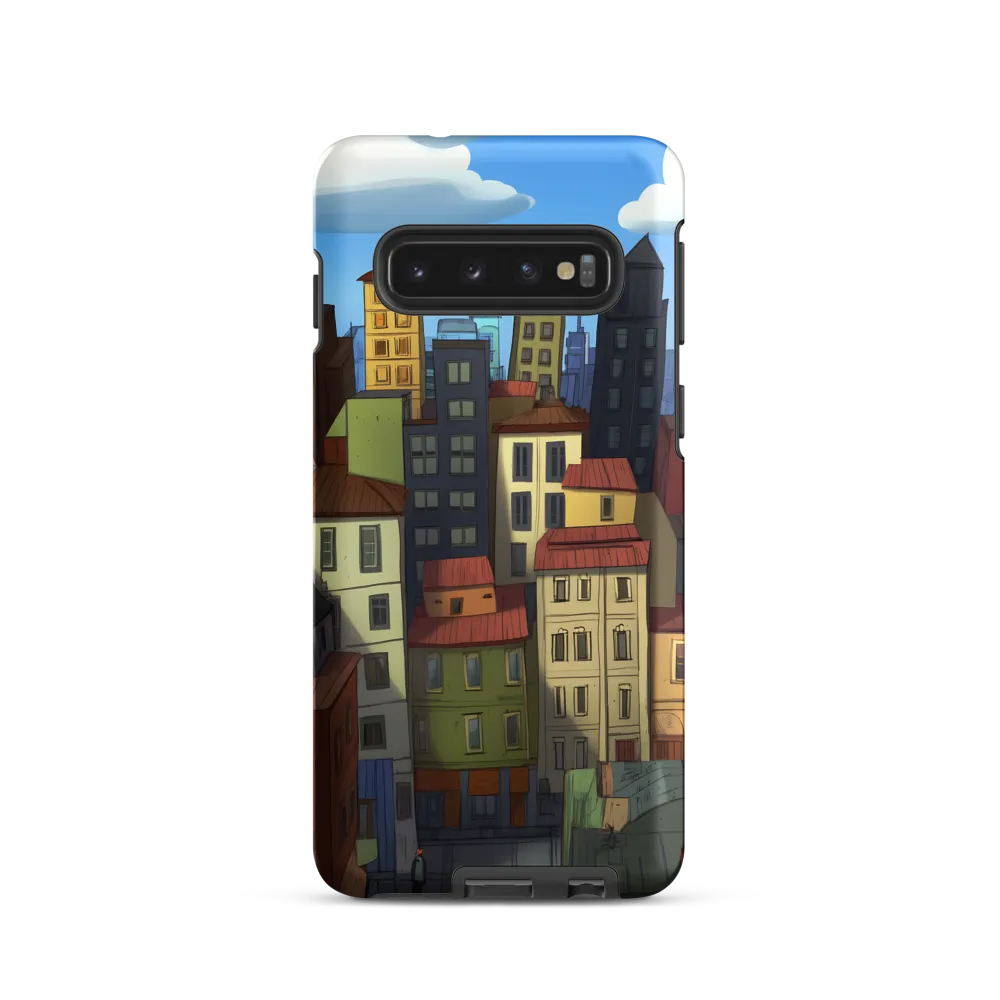 Urban Symphony: A Colorful Cityscape | Phone Case |  S10 | Tough Case | Matte