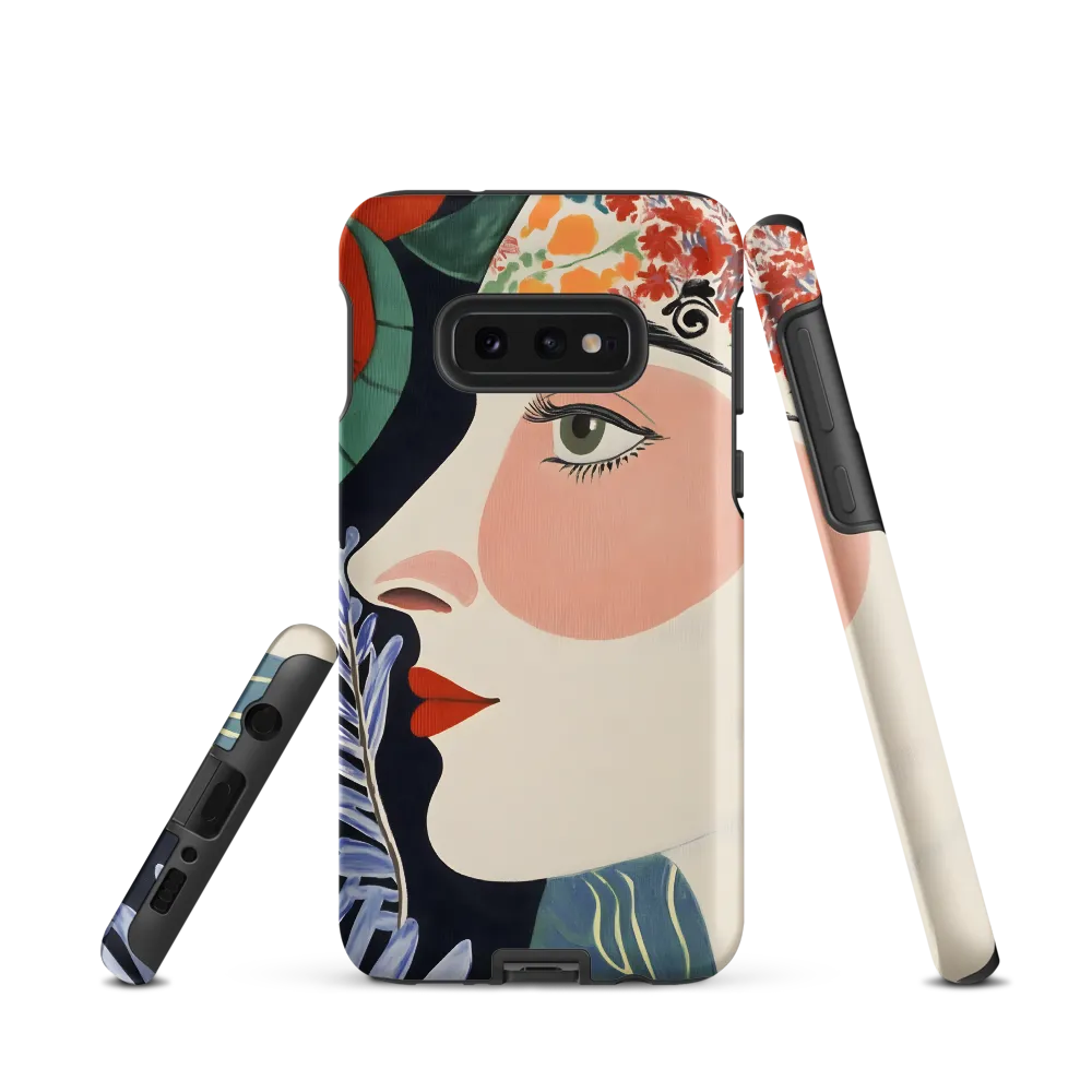 Floral Serenade: A Modern Portrait
