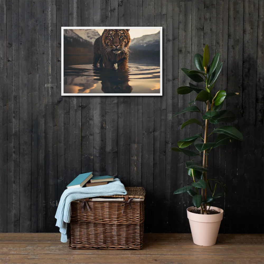 Majestic Reflection: The Tiger's Domain
