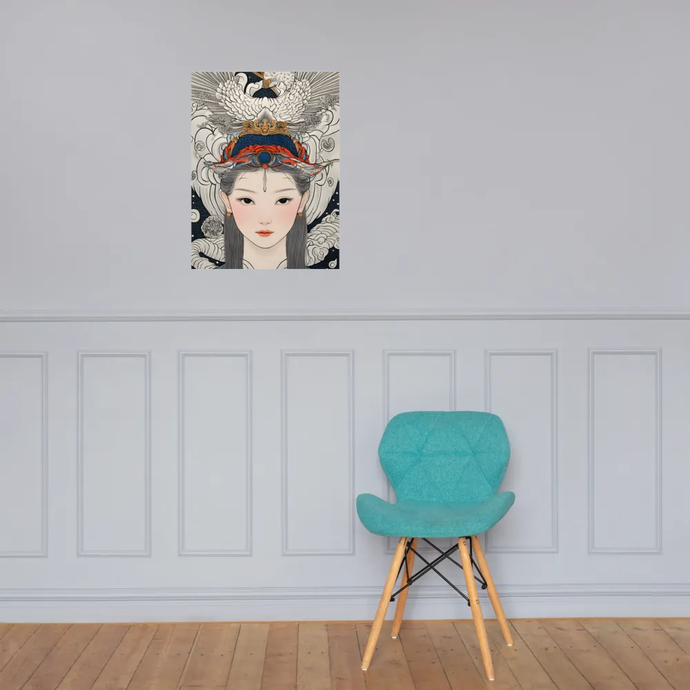 Serenity in Myth: A Traditional Portrait | Poster | 18″×24″