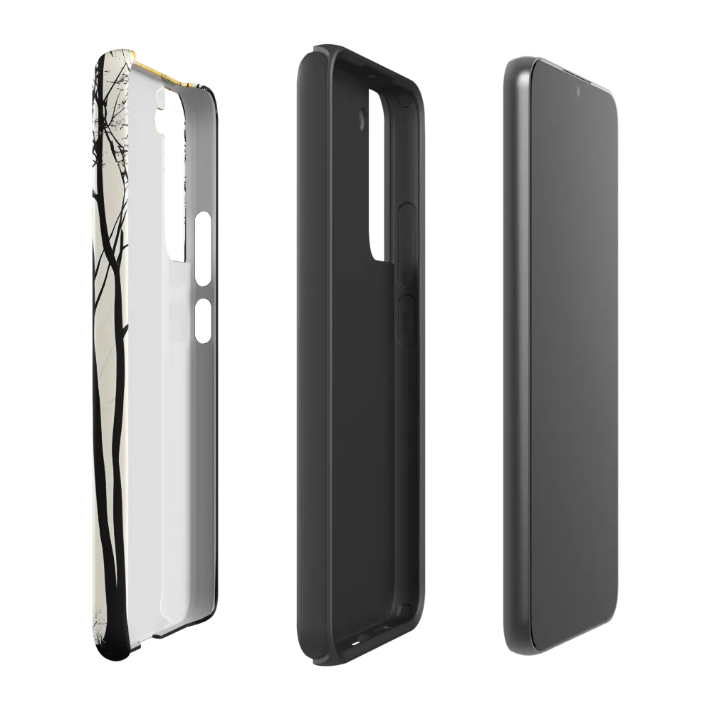 Silhouetted Serenity | Phone Case |  S22 Plus | Tough Case | Matte