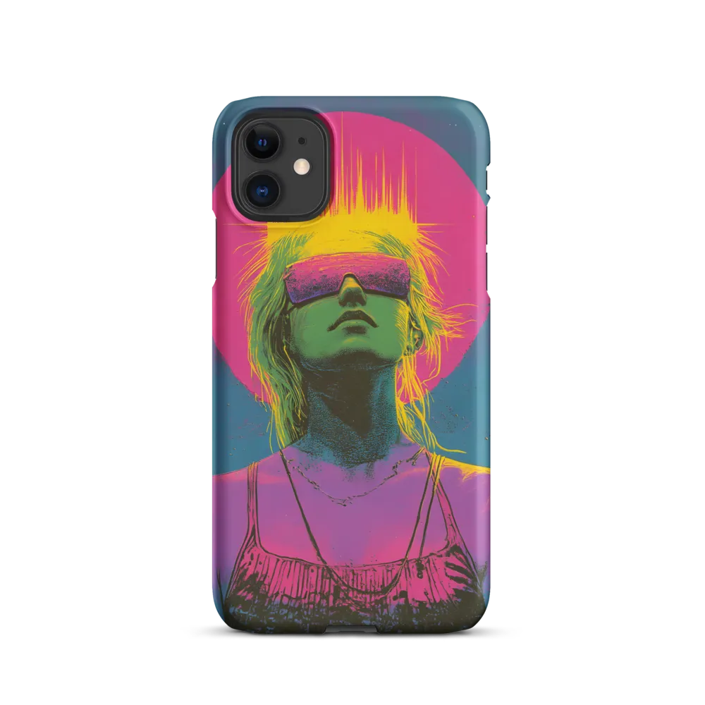 Neon Dreams: Portrait of a Modern Muse | Phone Case |  11 | Snap Case | Matte