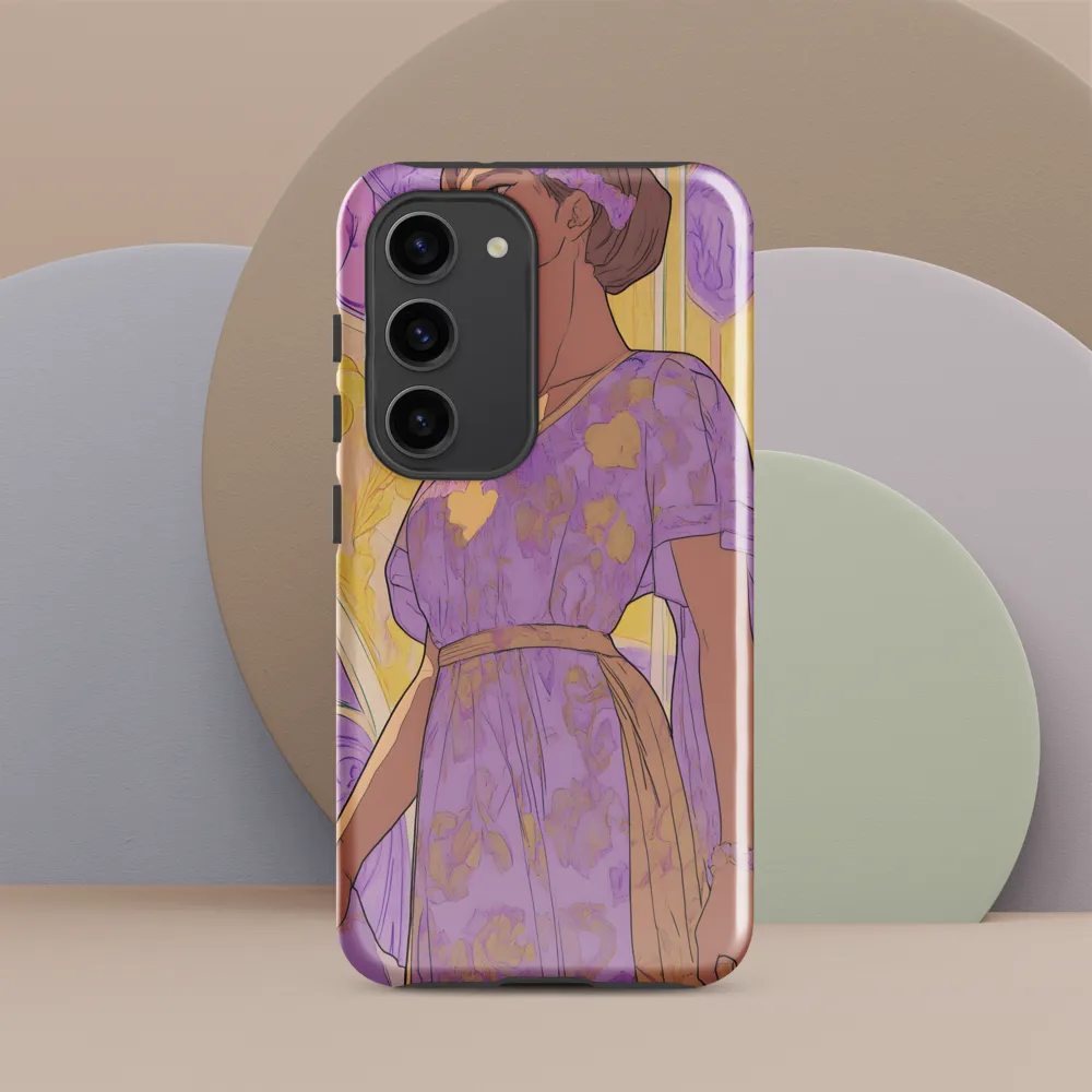 Elegance in Floral Harmony | Phone Case |  S23 | Tough Case | Glossy