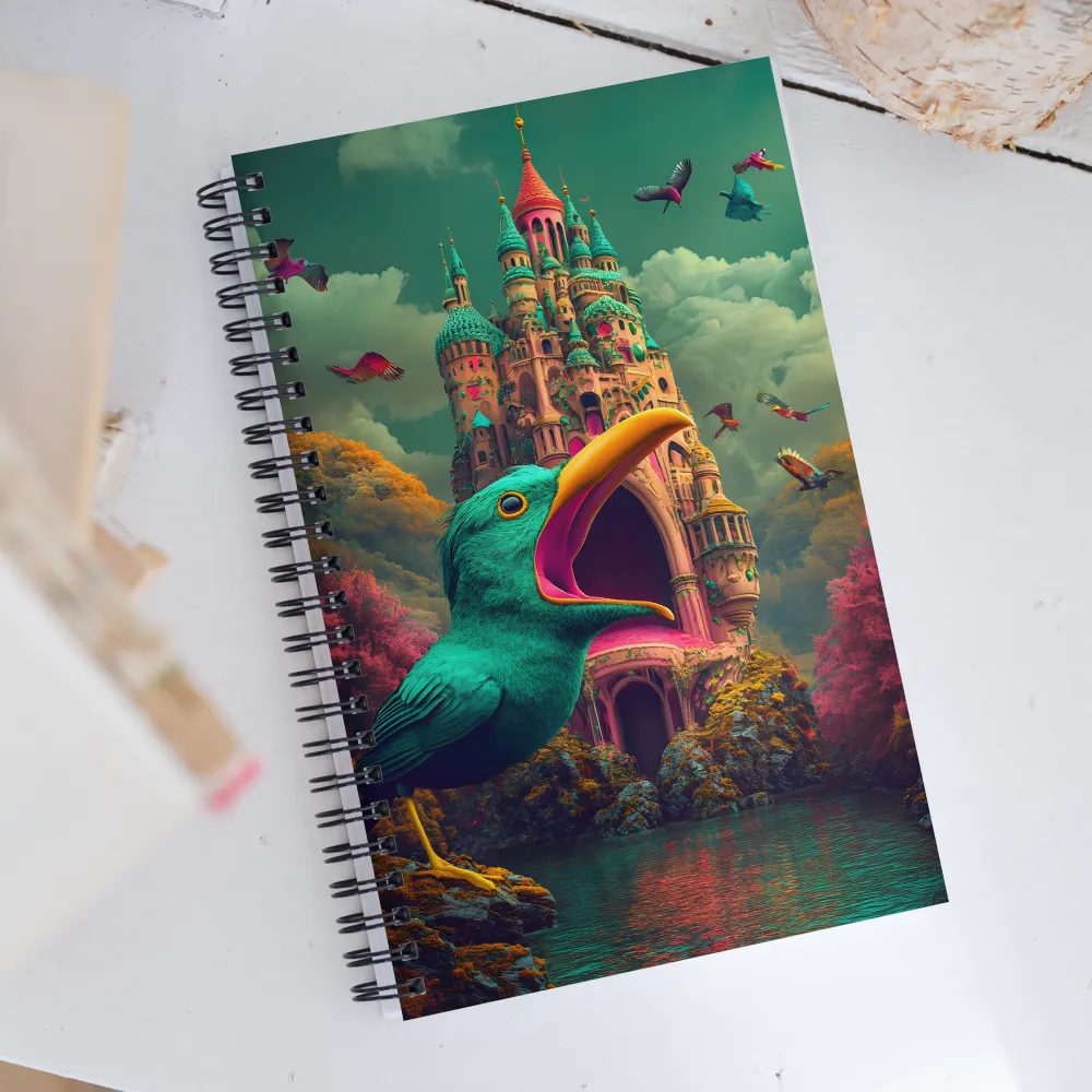 The Enchanted Castle and the Chattering Bird | Spiral Notebook