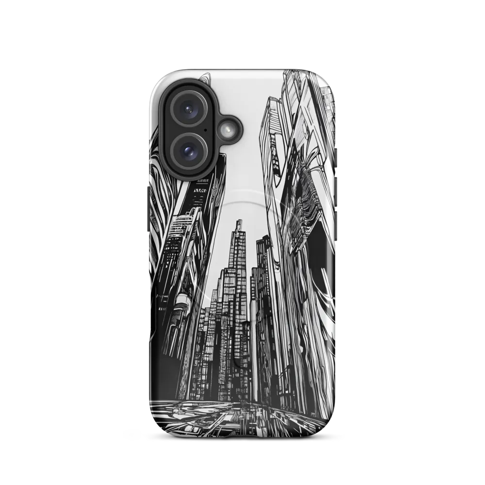 Urban Echoes: A Line Art Journey