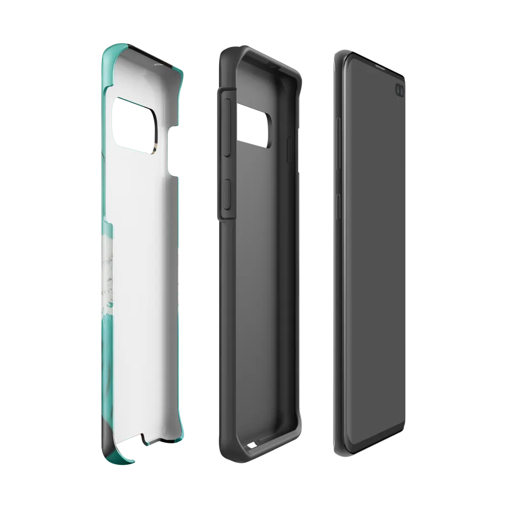 Serenity in Turquoise | Phone Case |  S10 | Tough Case | Glossy