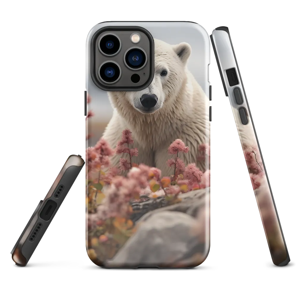 Curiosity Among Blooms: The Polar Bear