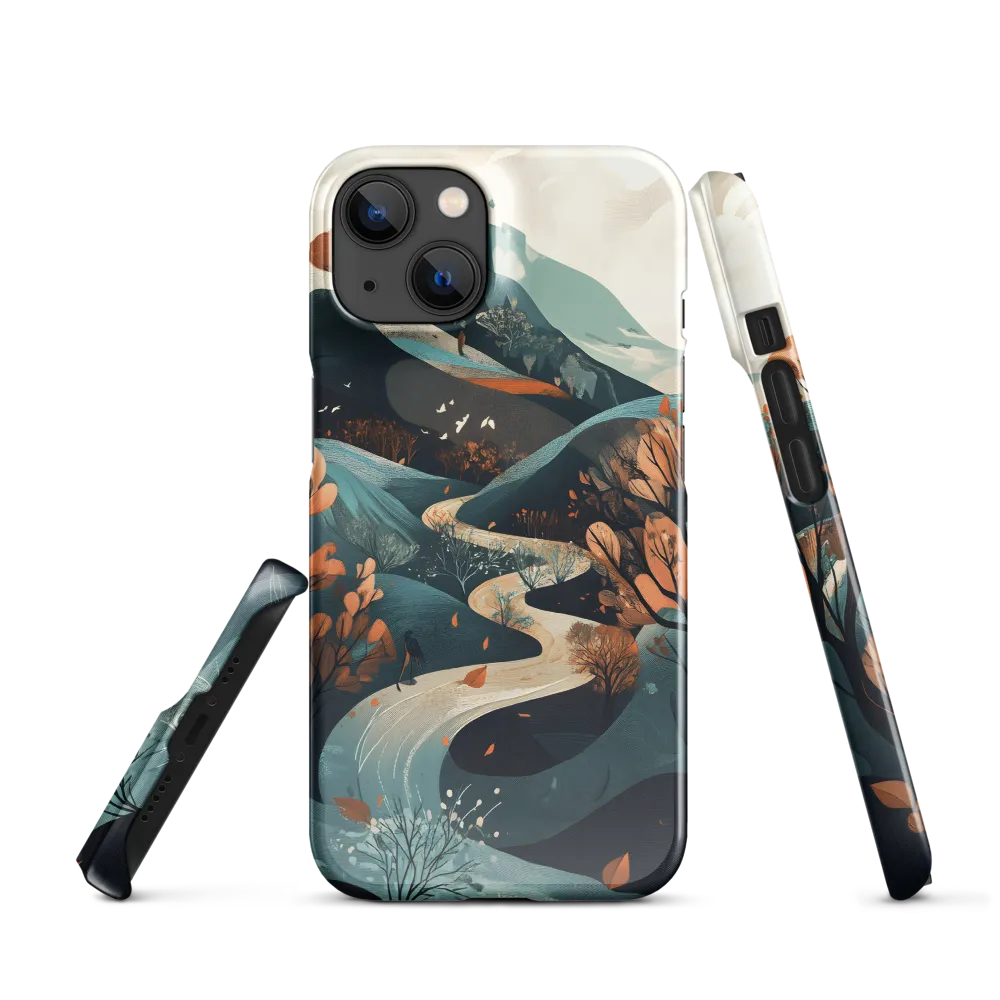Whispers of Autumn: A Serene Journey | Phone Case |  14 | Snap Case | Glossy