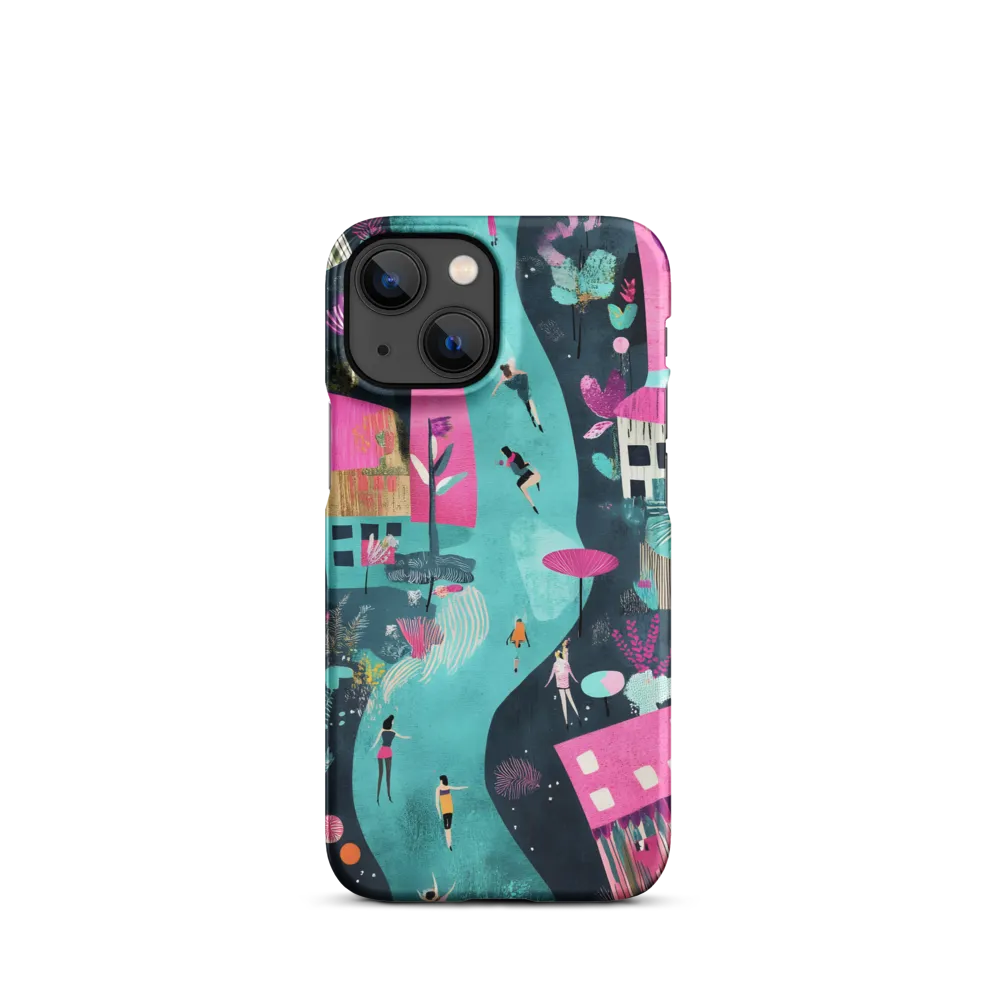 Whimsical Journey Through a Vibrant Landscape | Phone Case |  13 Mini | Snap Case | Matte