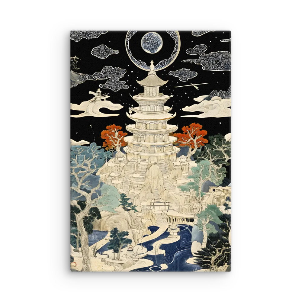 Whispers of the Pagoda | Thin Canvas | 12″×18″