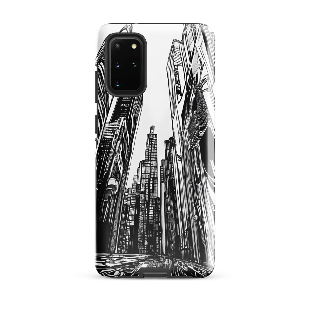 Urban Echoes: A Line Art Journey