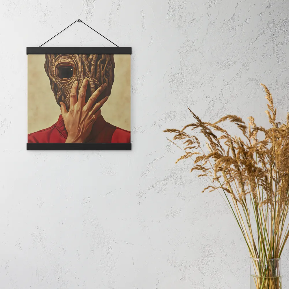The Mask of Roots | Poster With Black Wood Hanger | 12″×12″
