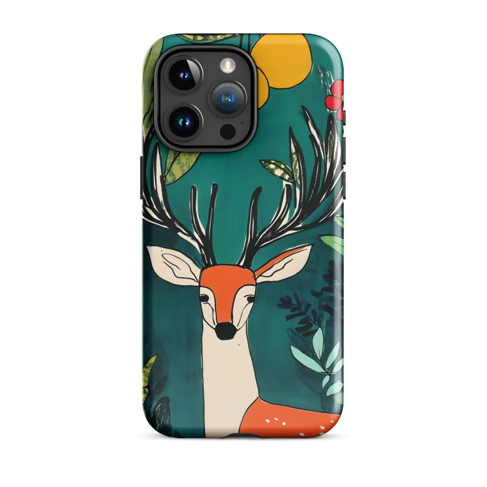 Nature's Embrace: The Majestic Deer | Phone Case |  15 Pro Max | Tough Case | Glossy