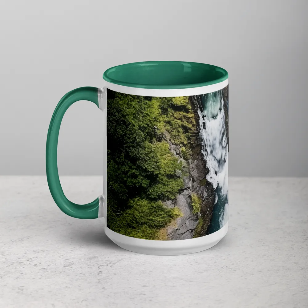 Aerial View of River Landscape | Mug