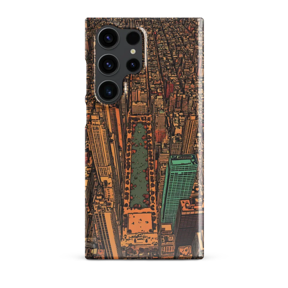 Urban Oasis: Aerial View of City Life