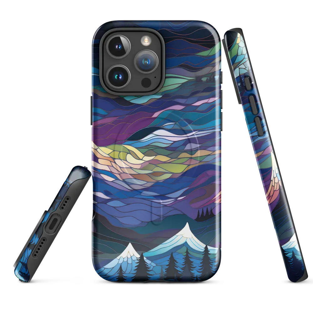 Twilight Peaks: An Abstract Mountain Landscape