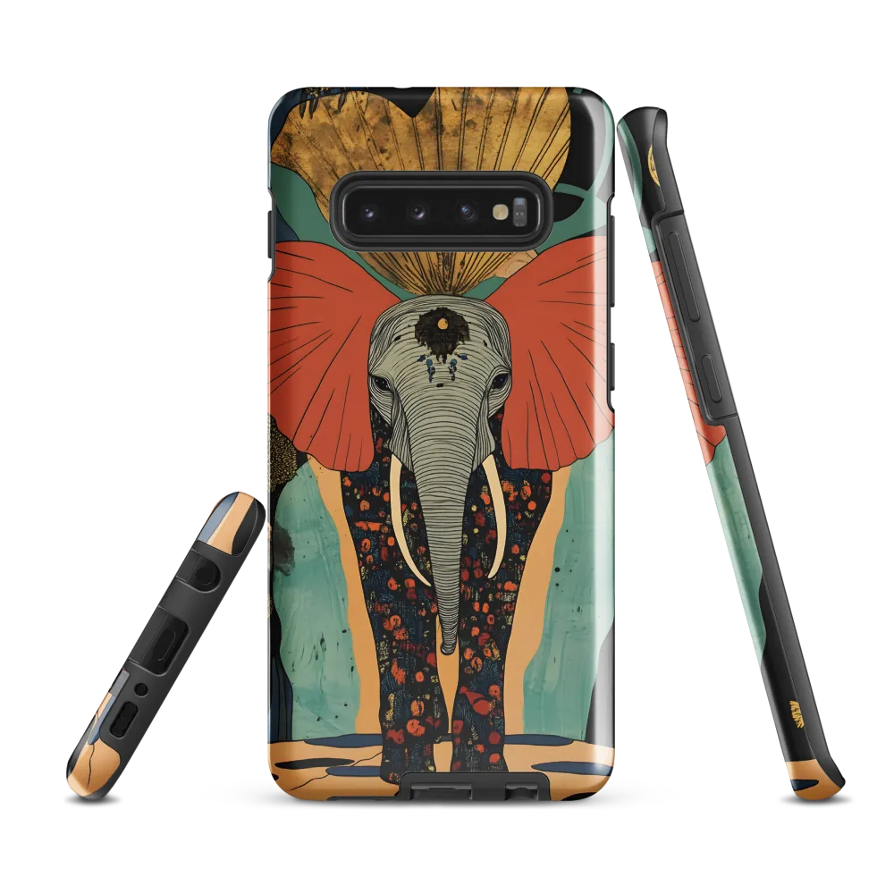 Whimsical Majesty: The Elephant of Dreams | Phone Case |  S10 Plus | Tough Case | Glossy