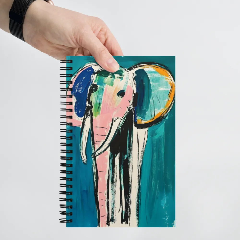 Whimsical Majesty: The Elephant in Color | Spiral Notebook