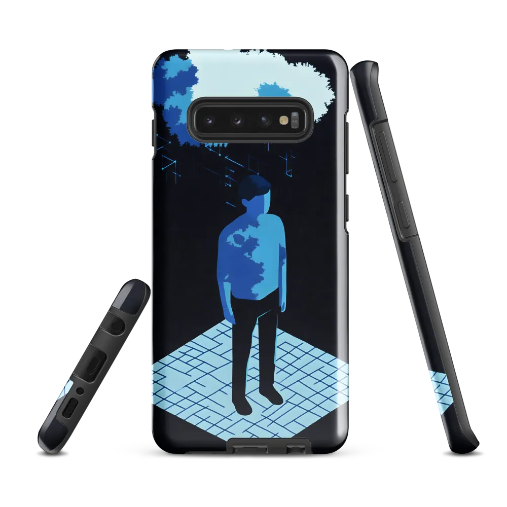 Reflections in Blue | Phone Case |  S10 Plus | Tough Case | Glossy