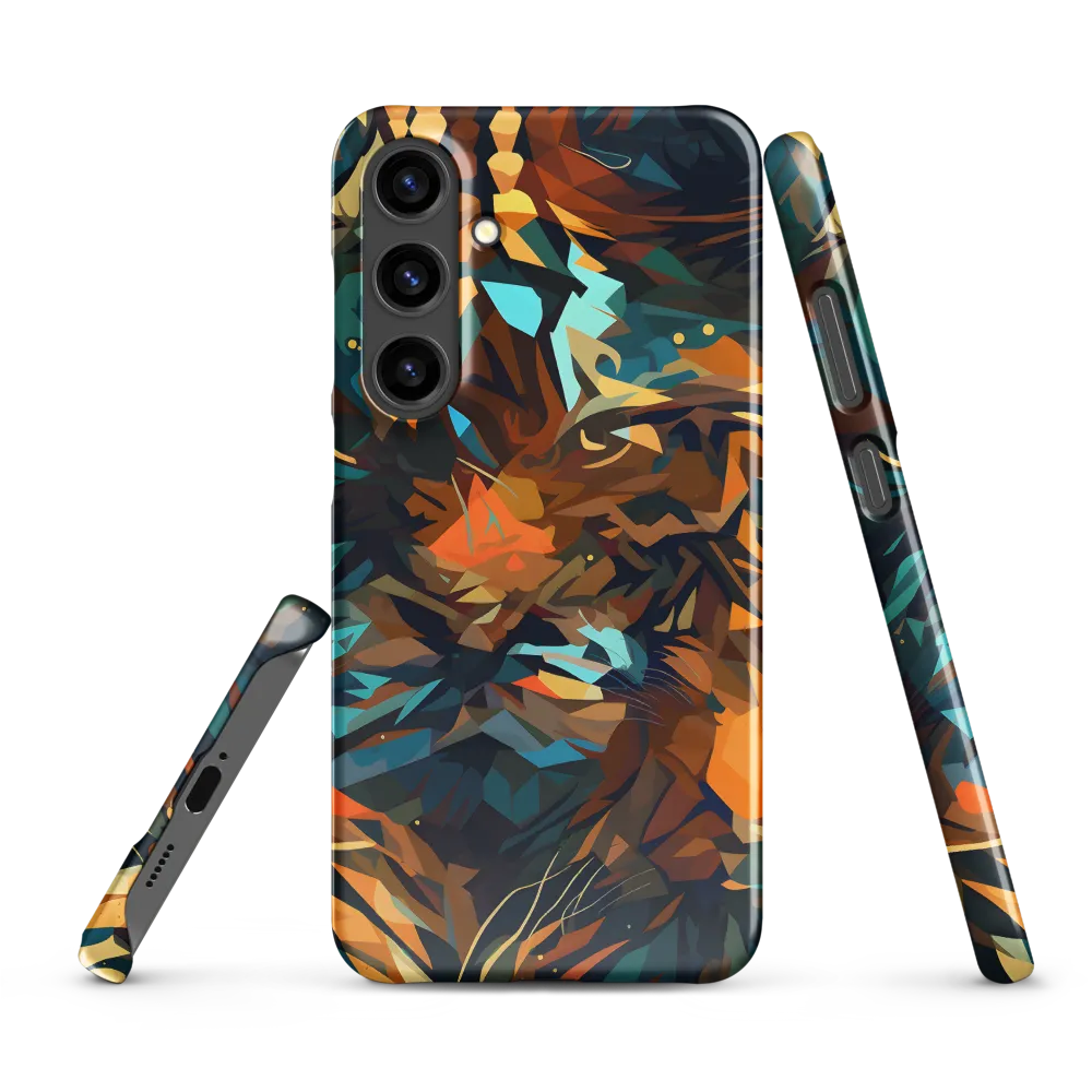 Wild Symphony: Abstract Tigers | Phone Case |  S24 Plus | Snap Case | Glossy