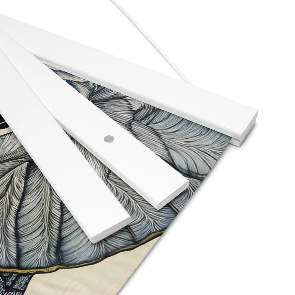 Majesty of the Elephant | Poster With White Wood Hanger | 16″×16″