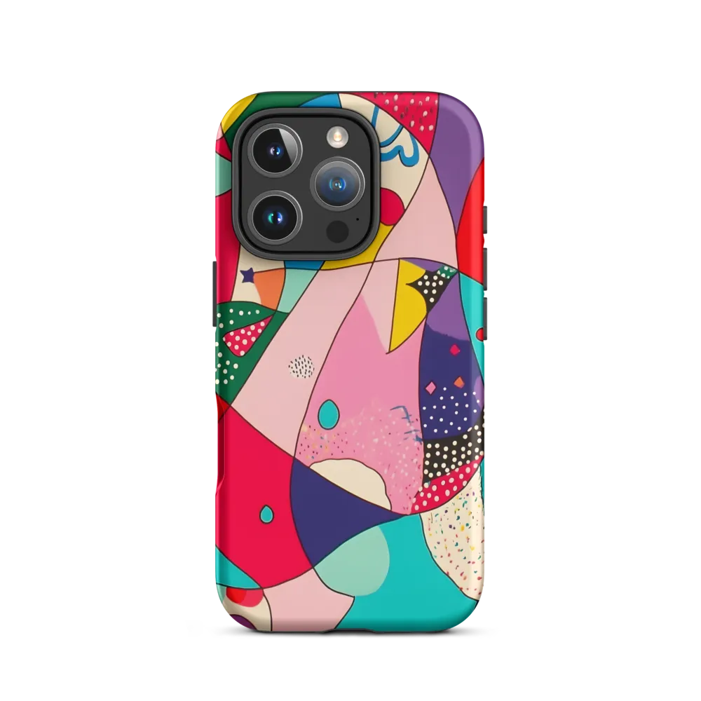 Playful Geometry in Color | Phone Case |  16 Pro | Tough Case | Matte