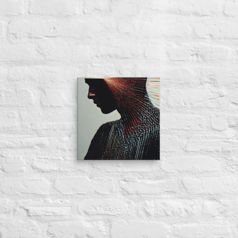 Radiant Reflection: An Abstract Journey of Thought | Canvas | 12″×12″