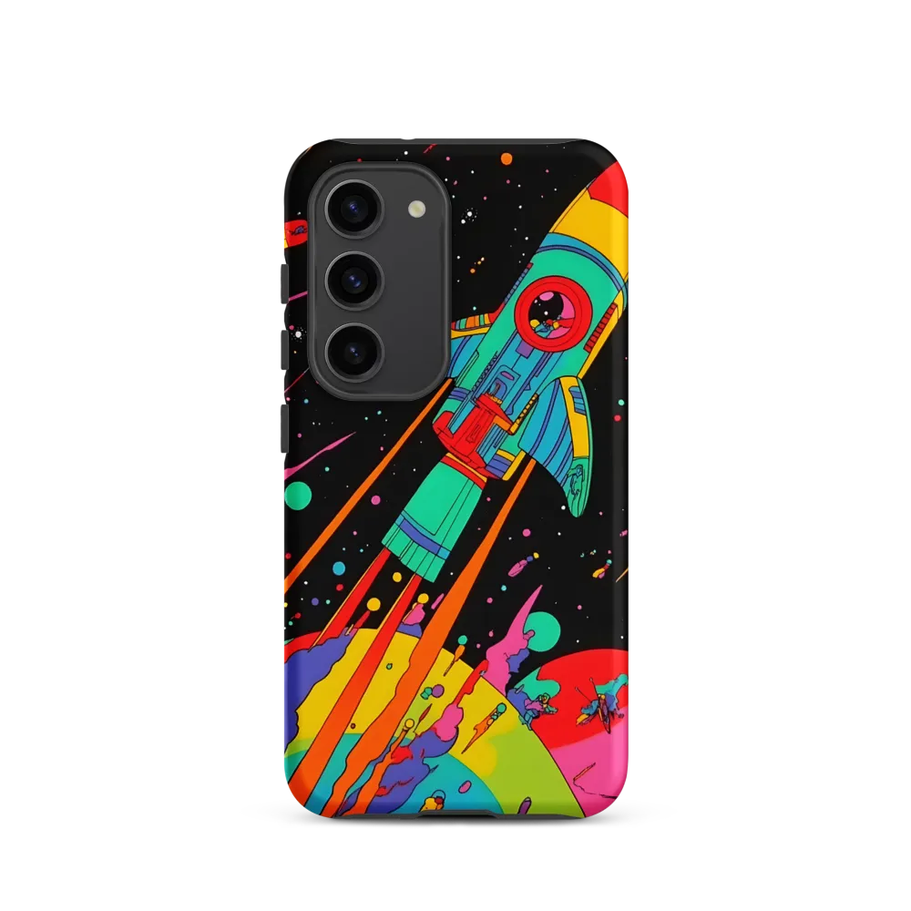 Cosmic Voyage: The Neon Lift-Off