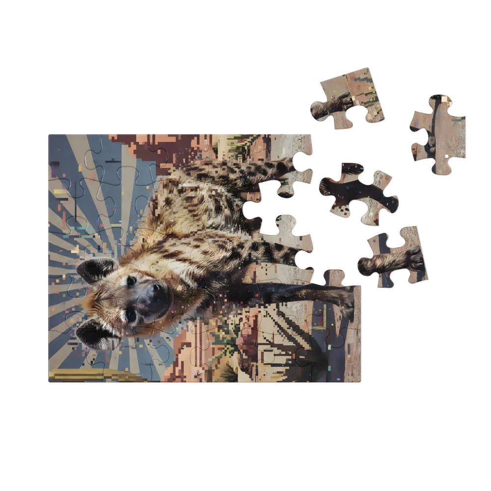 Pixel Hyena 
 Jigsaw Puzzle in Tin Box