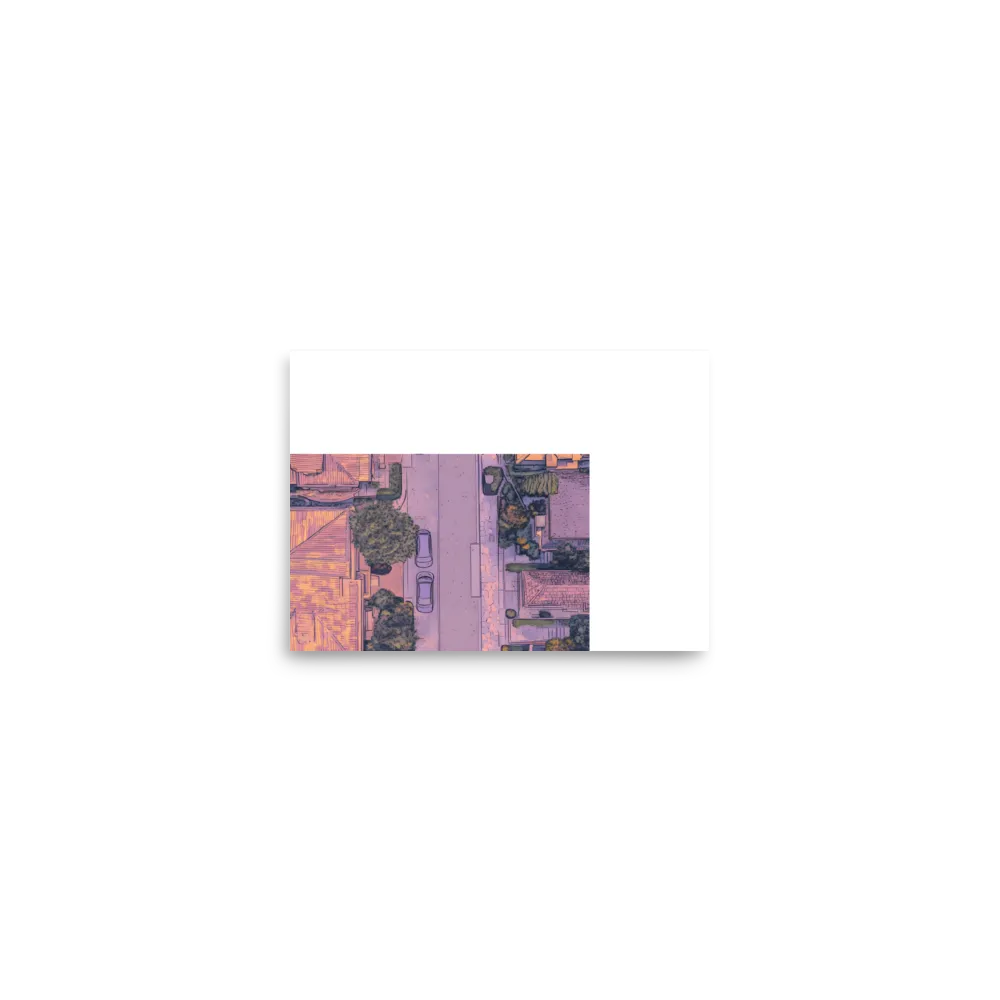Aerial Serenity: Suburban Oasis | Poster | 5″×7″
