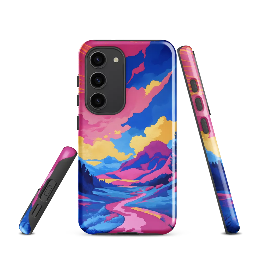 Dreamscape: The Serene River | Phone Case |  S23 | Tough Case | Glossy