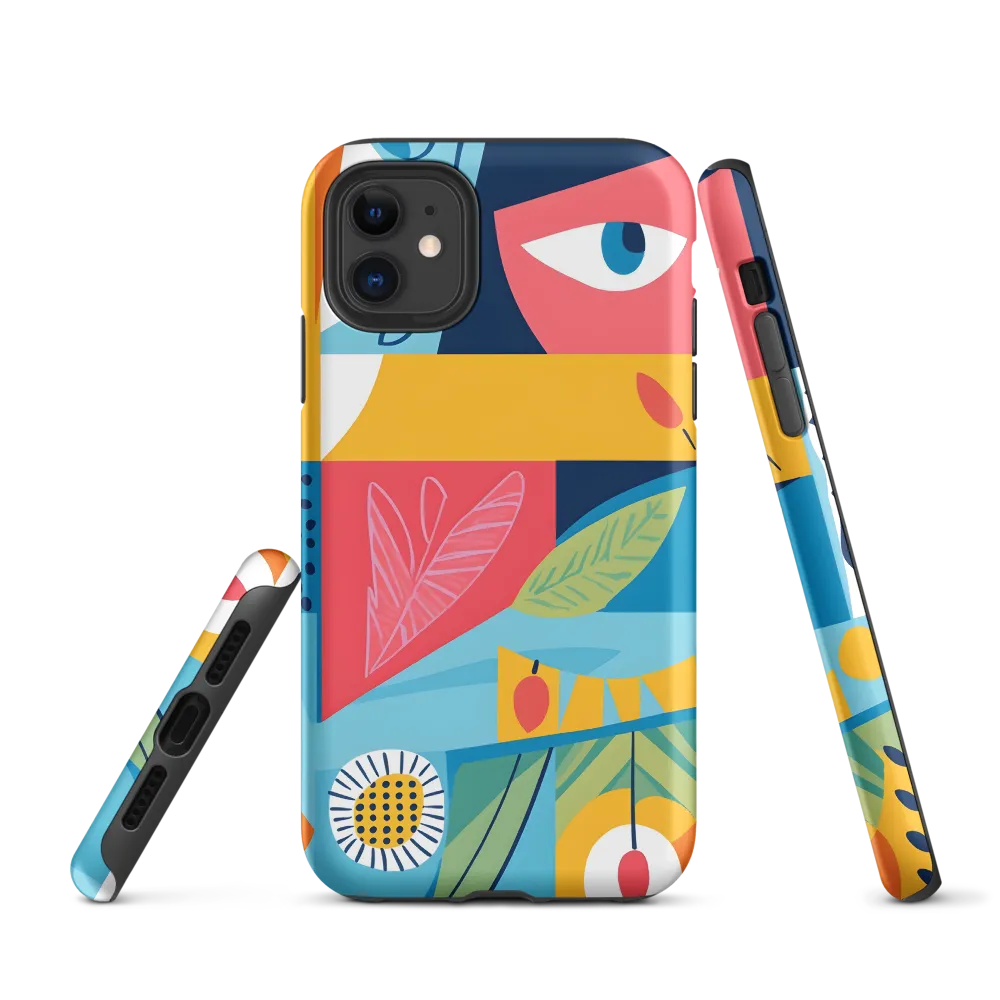 Vibrant Geometric Visage