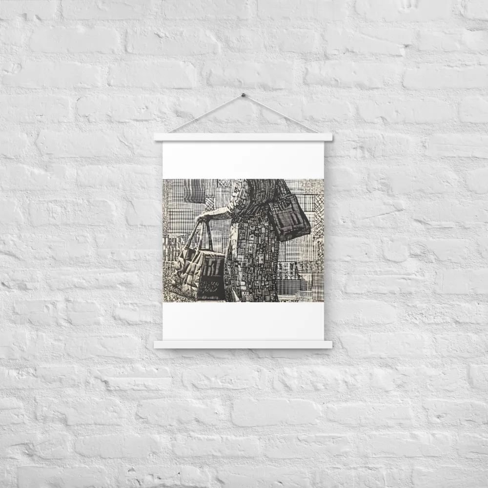 Urban Reflections: A Shopping Narrative | Poster With White Wood Hanger | 18″×24″