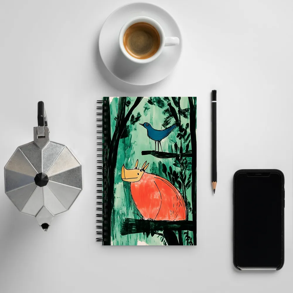 Whimsical Forest Companions | Spiral Notebook