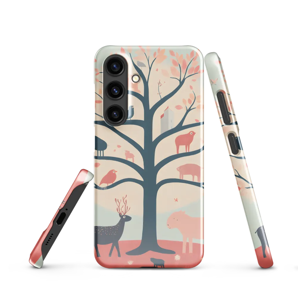 Whimsical Tree with Playful Creatures