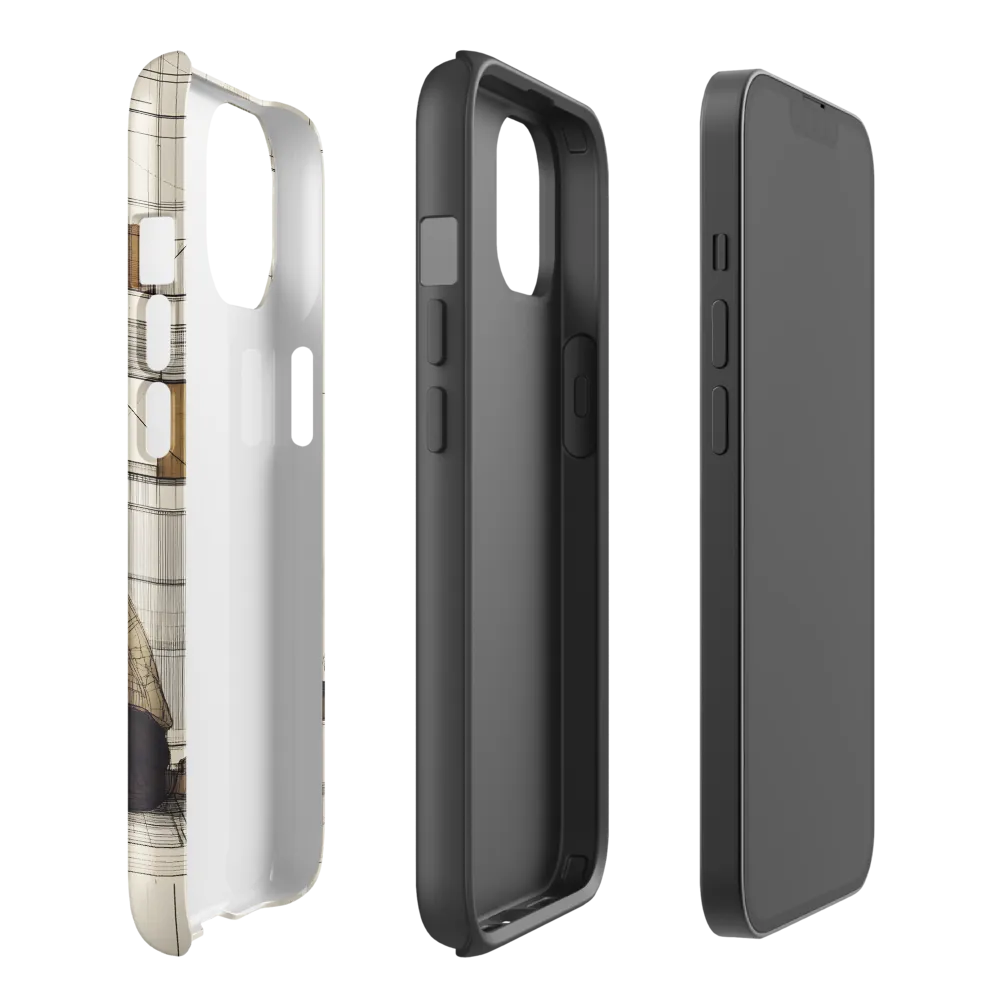 Quiet Reflections in Line | Phone Case |  14 | Tough Case | Glossy